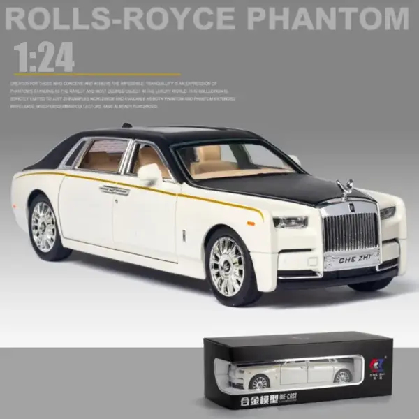 1:24 Diecast Rolls-Royce Phantom Model Car - Image 10