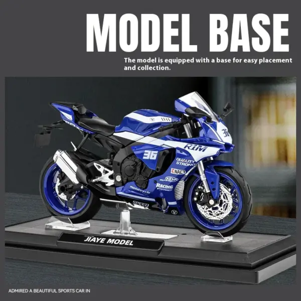 1/12 Scale Yamaha R1M Diecast Motorcycle Model