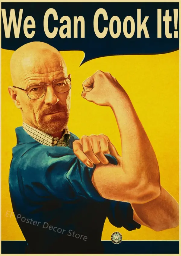Breaking Bad Retro Canvas Wall Art Poster - Image 38