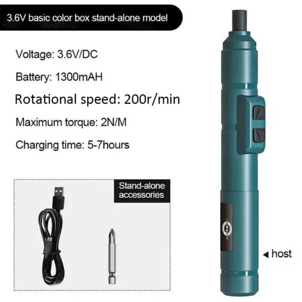 Mini Wireless Electric Screwdriver 3.6V Set - Image 9