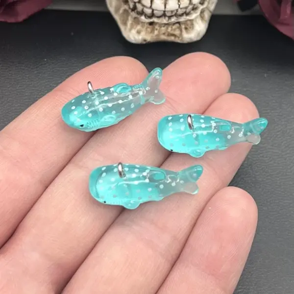 10pcs Acrylic Whale Shark Pendant Charms - Image 6