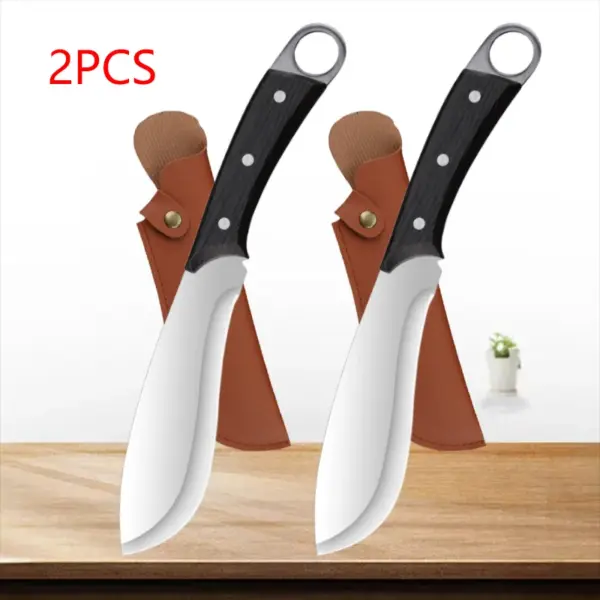 Professional Japanese Boning Knife with Wood Handle - Image 9