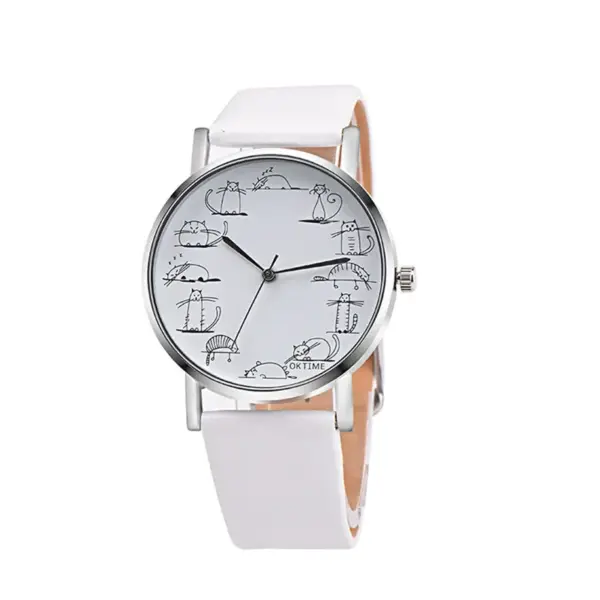 Cat Quartz Wristwatch for Women T-GOER Model 065826 - Image 7