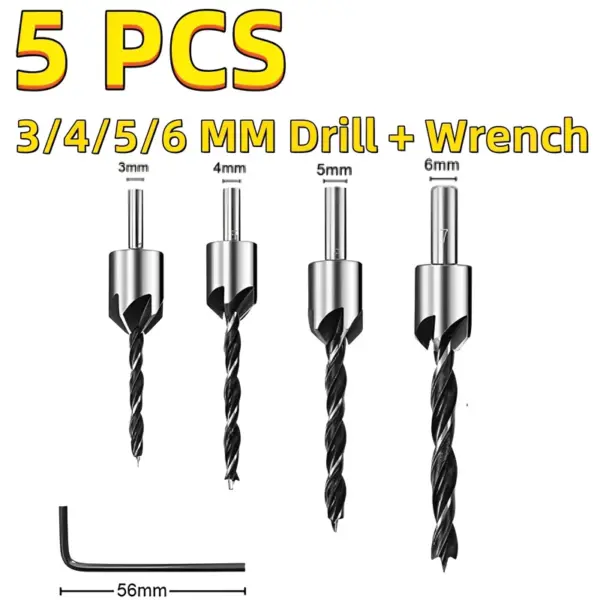 HSS Countersink Drill Bit Set 4-10mm - Image 14