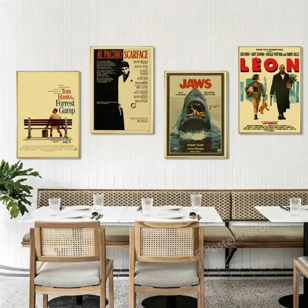 Vintage Movie Poster Canvas Print A4 A3 Sizes - Image 5