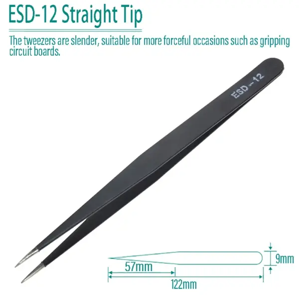 6pcs Anti-static Precision Stainless Steel Tweezers - Image 6