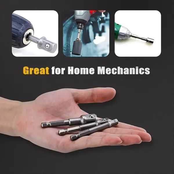1/4 Hex Shank Impact Socket Adapter Set - Image 5