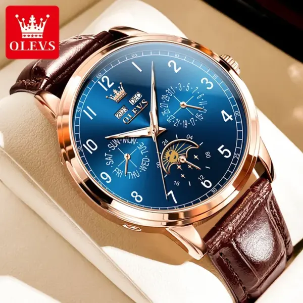 Olevs 6698 Luxury Automatic Mechanical Watch - Image 7