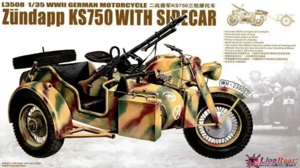 1/35 Scale WWII German Motorcycle Model Kit
