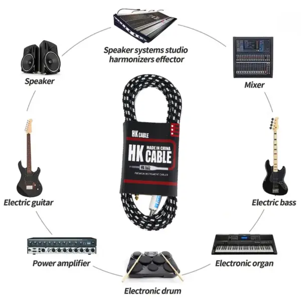 Pro-Grade 3m Guitar Cable for Musicians - Image 2