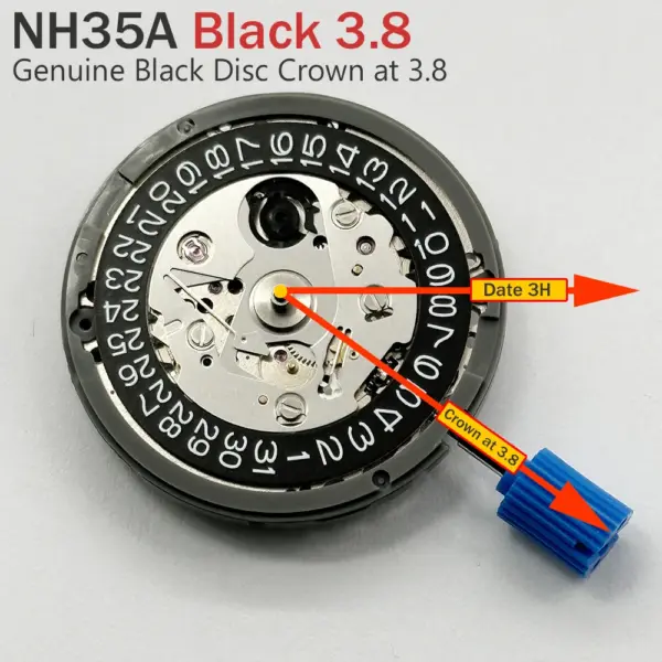 Genuine NH35A Movement Crown with Datewheel - Image 7