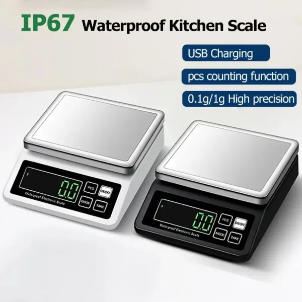 Waterproof Digital Kitchen Scale 0.1g Precision - Image 2