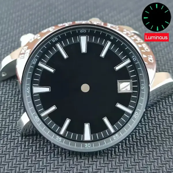 33MM Green Luminous Watch Dial for Miyota8215