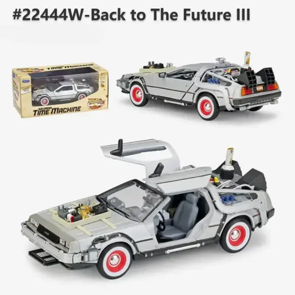 WELLY 1:24 Diecast DMC-12 DeLorean Model - Image 8
