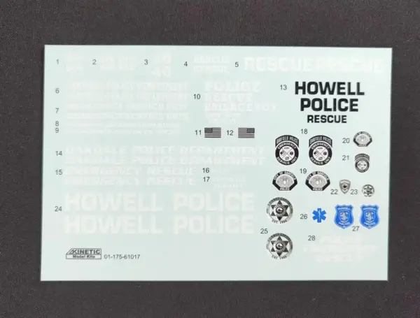 1/35 Scale US Law Enforcement Carrier Model Kit - Image 2
