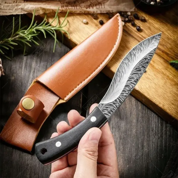 Hand Forged Stainless Steel Boning Knife - Image 5