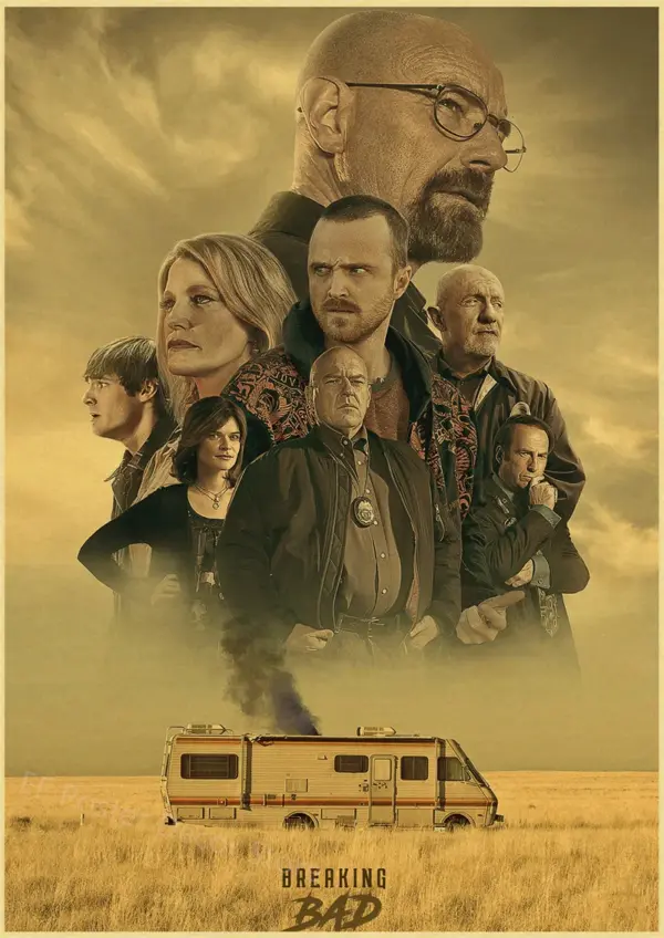Breaking Bad Retro Canvas Wall Art Poster - Image 32