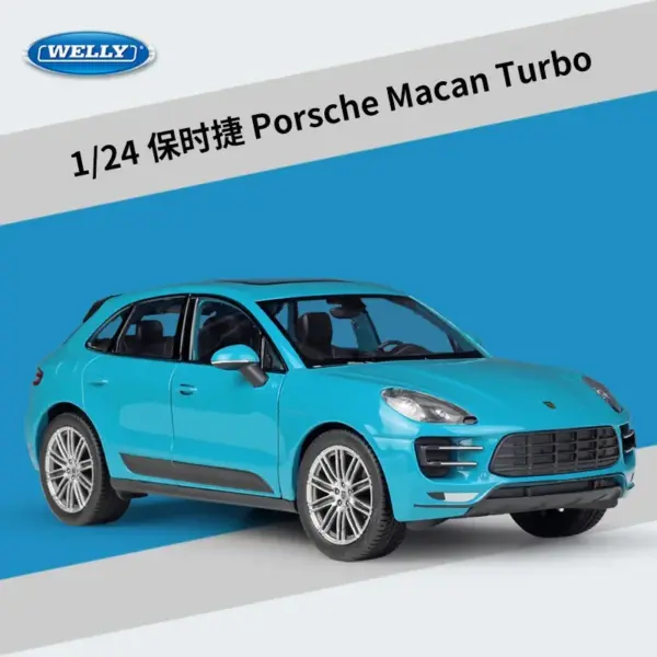 Porsche Macan Turbo 1:24 Diecast Model Car - Image 9