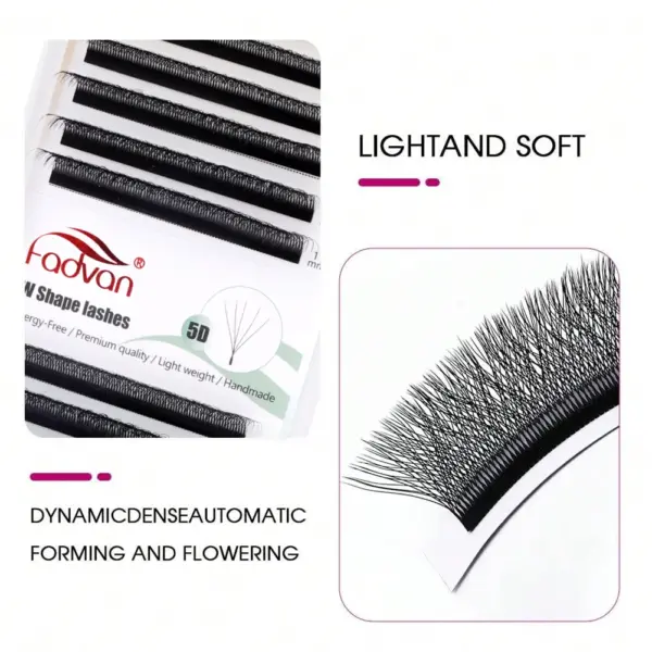 Fadvan 5D W Shaped Eyelash Extensions 0.07mm - Image 2