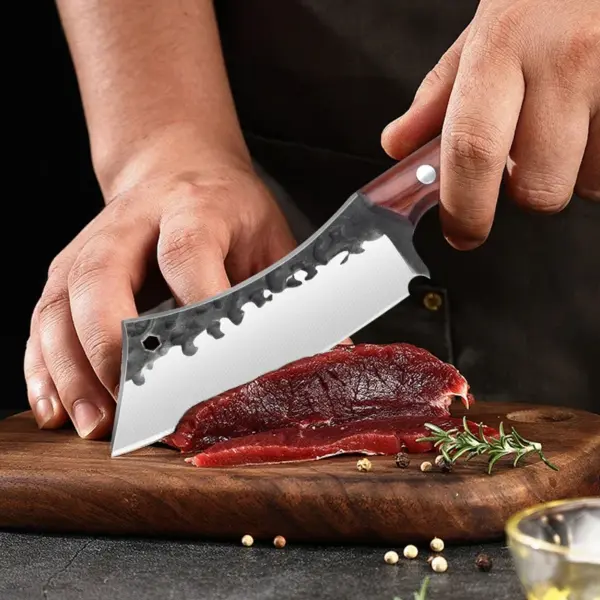 Japanese High Carbon Stainless Steel Cleaver Knife - Image 4