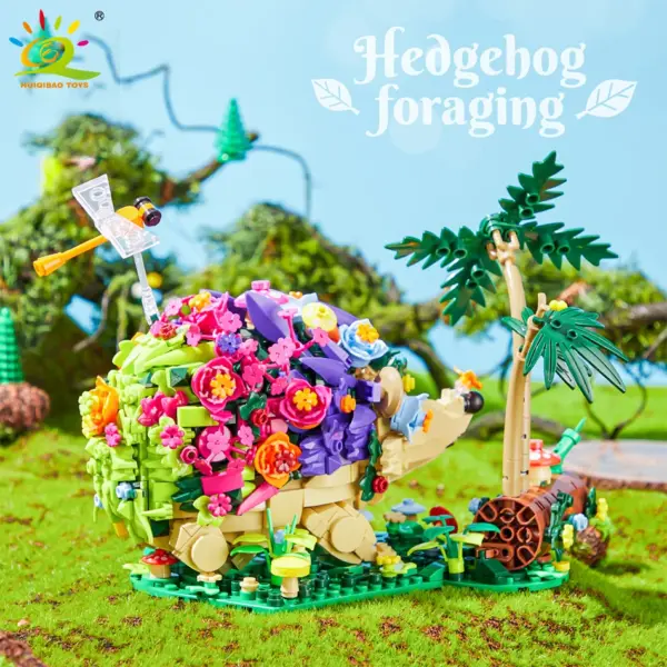 Flower Hedgehog Building Block Set by HUIQIBAO - Image 3
