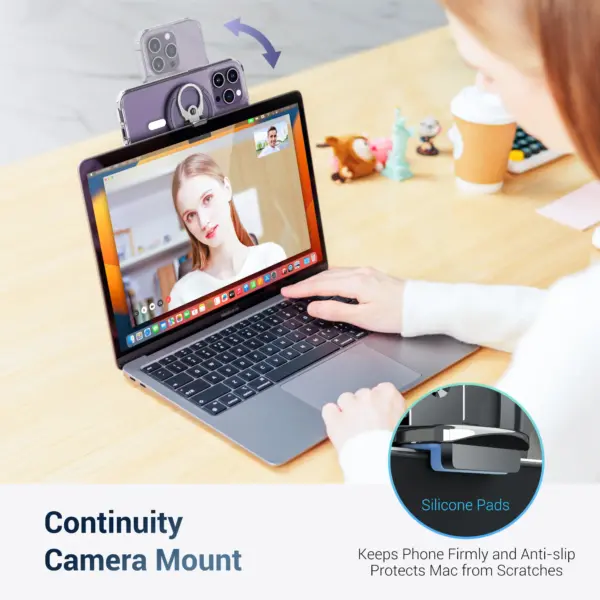 Magnetic Mount for iPhone and MacBook Webcam - Image 2