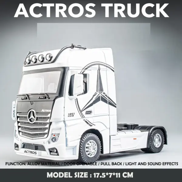 Mercedes-Benz ACTROS 1:36 Diecast Model Truck - Image 7