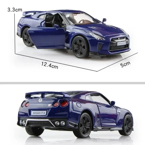 1:36 Scale Nissan GTR Diecast Car Model - Image 5