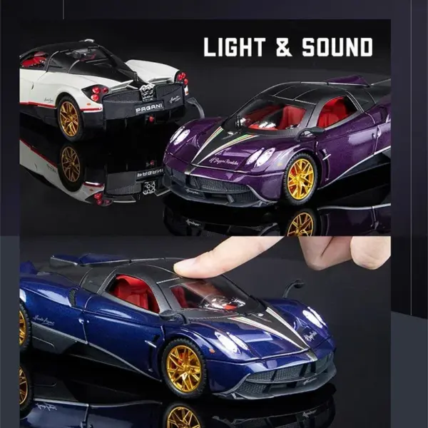 1:24 Scale Pagani Huayra Diecast Model Car - Image 4