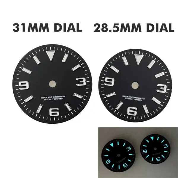 Luminous Watch Dial for NH35A/4R35 Movements