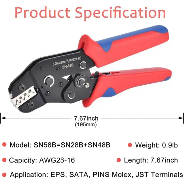 Multifunctional Crimping Tool for Spade Connectors - Image 7