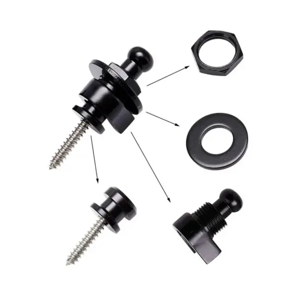 Premium Metal Guitar Strap Buttons and Pins - Image 3