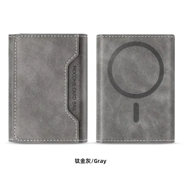 Magnetic Leather Wallet for iPhone 12-16 Series - Image 8