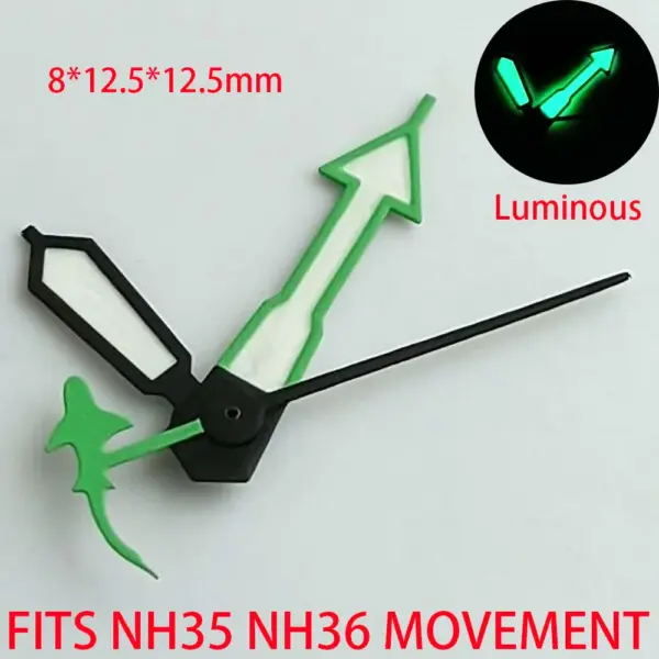 NH35 NH36 Watch Hands Green Luminous Set - Image 8