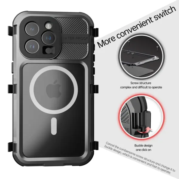 Heavy-Duty Waterproof Case for iPhone 15 Pro Max - Image 6