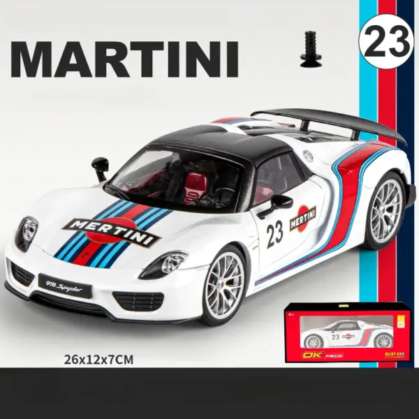 1:18 Scale Porsche 918 Spyder Diecast Model - Image 12