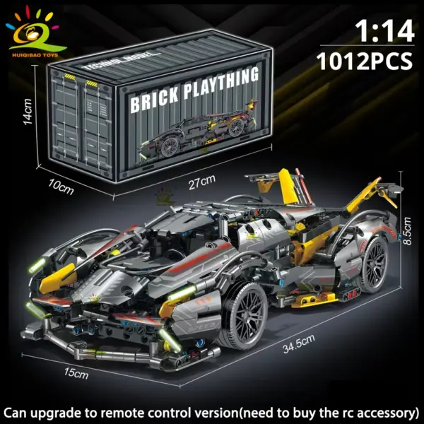 1:14 Racing Car Building Blocks Model Kit - Image 10