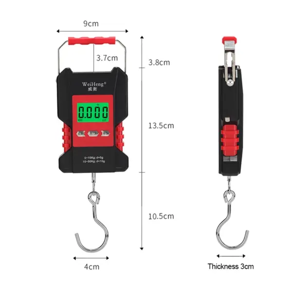 50kg Waterproof Digital Hanging Hook Scale - Image 3