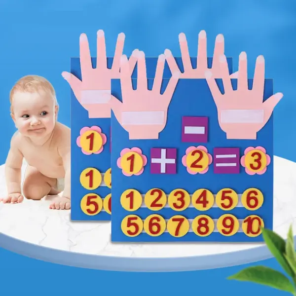 Felt Arithmetic Board for Kids Learning Math - Image 3