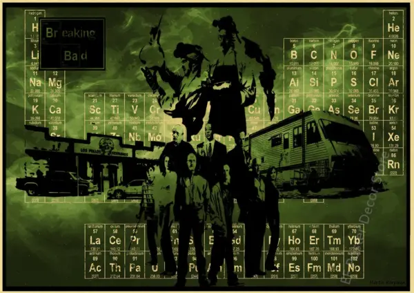 Breaking Bad Retro Canvas Wall Art Poster - Image 28