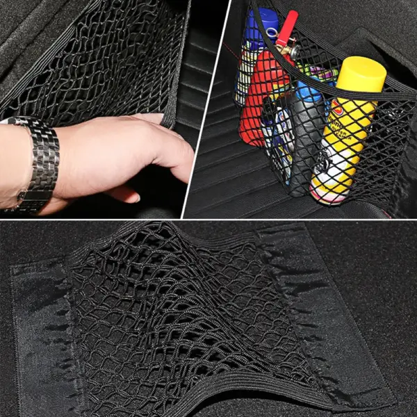 Car Back Seat Elastic Storage Organizer Bag - Image 3