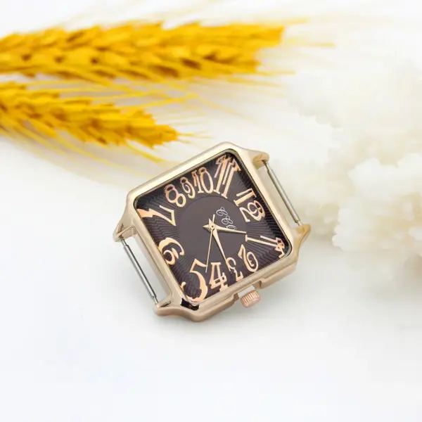 Rose Gold Square Watch Head 30mm 16mm Band - Image 7