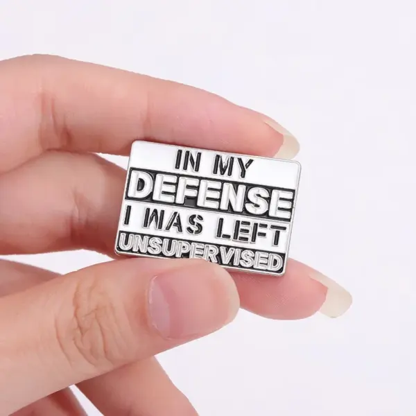 Humorous Sarcastic Enamel Pin Brooch - Image 5