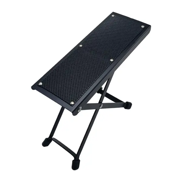 Height Adjustable Black Guitar Footrest Pedal - Image 3