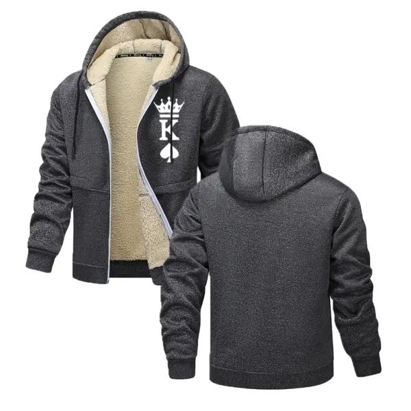 Men's Print Hooded Jacket for Outdoors - Image 4