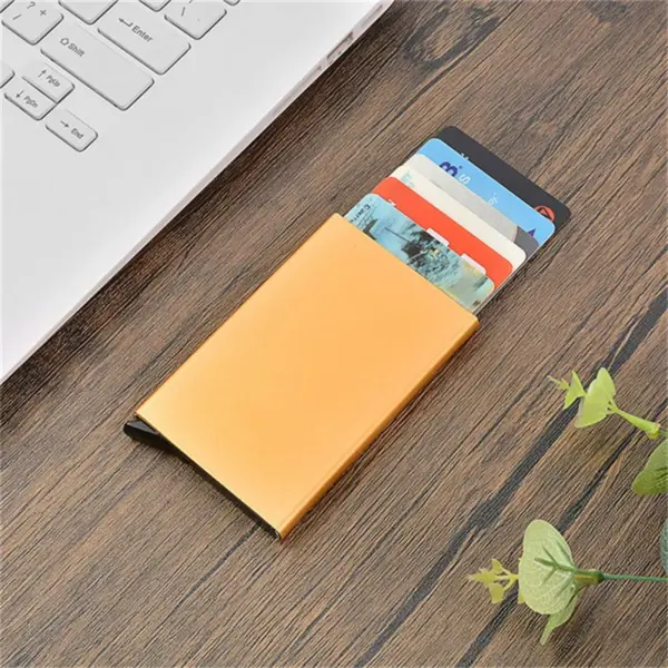 Slim RFID Credit Card Holder Metal Wallet - Image 14