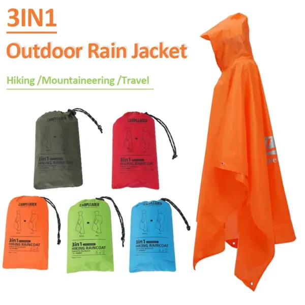 3-in-1 Waterproof Outdoor Rain Jacket