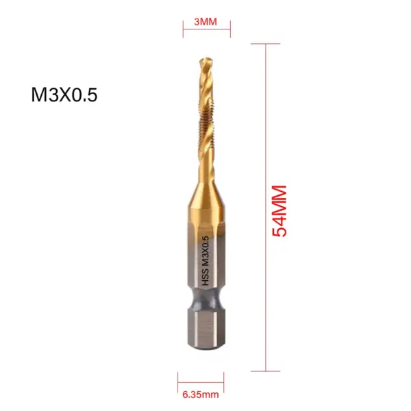 Titanium Plated HSS Tap Drill Bit Set - Image 34