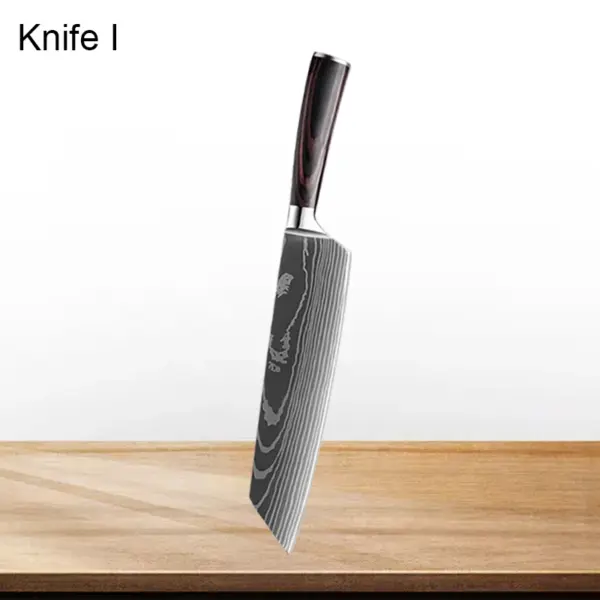 Professional Stainless Steel Japanese Cleaver Knife - Image 10