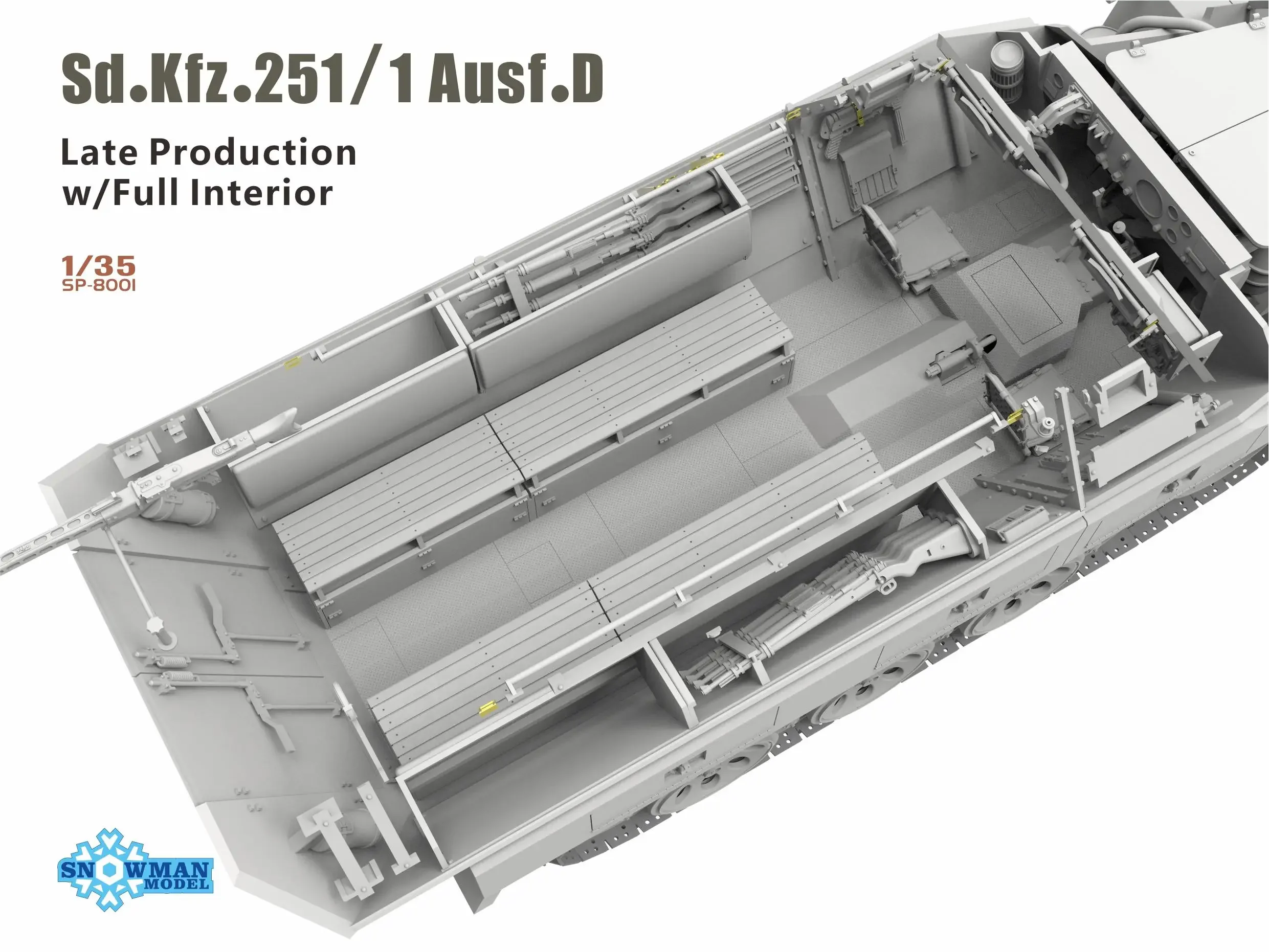 1/35 Scale German Sd Kfz.251/1 D Model Kit 6 1/35 Scale German Sd Kfz.251/1 D Model Kit - Image 6